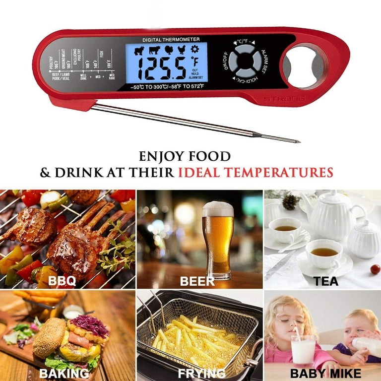 Saferell Large Screen Waterproof Food Thermometer