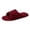 Red, variant on CIENVNSTG Womens Orthopedic Arch Support Fuzzy Adjustable Corduroy Memory Foam Open Toe Slippers Comfortable Non‑Slip Indoor Slides Supportive Footwear Khaki 39