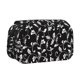 thumbnail image 1 of Disketp Black White Leaves Estuche de Lápices de Doble Capa con Tapa Abatible y Cremallera, Organizador Escolar para Adolescentes y Adultos, 1 of 7