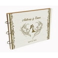 thumbnail image 7 of Darling Souvenir Personalized Engraved Laser Cut Wedding Guest Book Wooden Cover Sign-in Book Registry Guestbook Scrapbook-68, 7 of 7