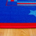 thumbnail image 2 of Allstar Kids / Baby Room Area Rug. Sports. Football. Basketball. Soccer and Baseball. Bright Blue Colors (4' 11" x 6' 11"), 2 of 4
