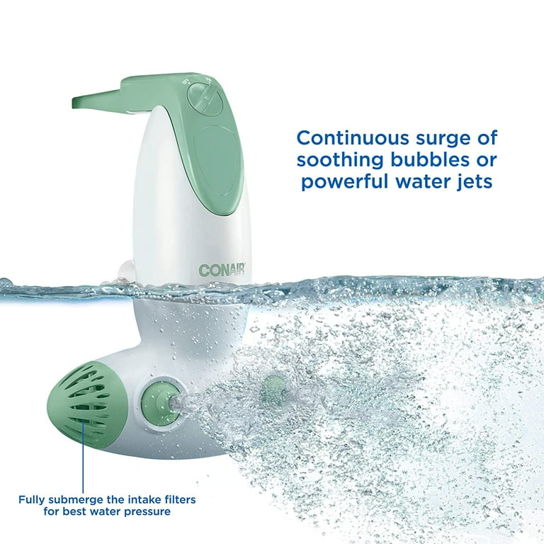 Conair Dual Jet Bath Spa, Portable Bath Spa with Jets, Bubbles and Massage  BTS7