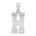 thumbnail image 3 of Sterling Silver Initial Letter H Charm Pendant Jewelry, 3 of 5