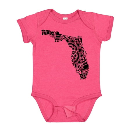 

Inktastic Florida Silhouette Mandala Gift Baby Boy or Baby Girl Bodysuit
