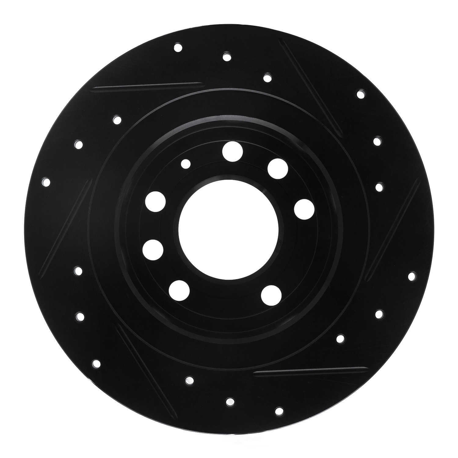 Dynamic Friction Company 633-52006L DFC Brake Rotor - Drilled And Slotted - Black