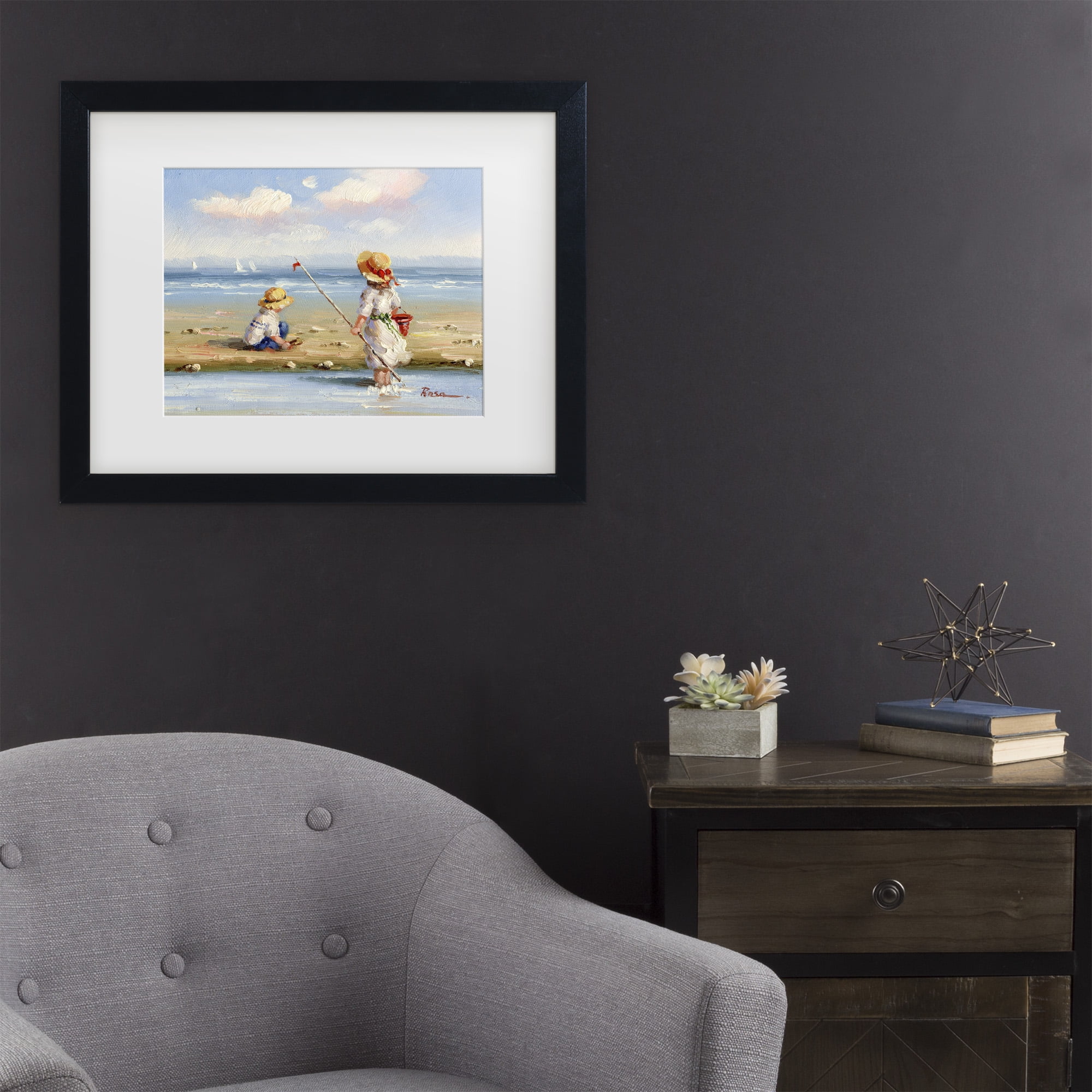 Trademark Fine Art 'At the Beach III' Canvas Art by Anonymous
