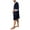 Navy, variant on Tao Tao Men's Turkish Cotton Bathrobe Waffle Kimono Terry Cloth Hotel Spa Robes Black M