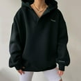 thumbnail image 2 of Women Blouses Light up Hoodie M N Tunic Warm Hoodies Teen Girls Bag Zip up Womens Sweatshirt Hoodies Pullover Sweaters Women Comfy Pullover Lined Sweater Long Sleeve Hoodie Blouse Gray L, 2 of 6