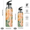 thumbnail image 2 of Yayeee 20oz Insulated Water Bottle Double Wall Stainless Steel with Flip Straw Lid, Abstract Floral Art, 2 of 7