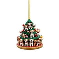 thumbnail image 1 of Christmas with Lights Acrylic Hummingbird Ornament String Curtain Stained Glass Panel Birds Easter Eggs Decorative Large Christmas Tree Hanging Tree Shaped Bookshelf Pendant Christmas Hanging, 1 of 4