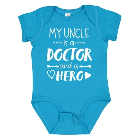 

Inktastic My Uncle is a Doctor and a Hero Gift Baby Boy or Baby Girl Bodysuit