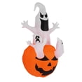 thumbnail image 1 of Fantasma inflable de Halloween, tres inflables blancos de Halloween, decoración de patio inflable de Halloween, uso conveniente, 1 of 12