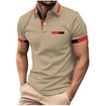thumbnail image 2 of pstuiky camisetas de hombre, Camisa informal de verano para hombre, de manga corta, color liso, fina, con botones camisas casuales para hombre s, 2 of 6