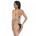 thumbnail image 2 of Sexy Women Swimsuit  Two-Piece Halter Swimwear String Triangle Bikini Set Wet Suit, 2 of 8