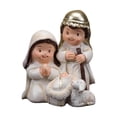 thumbnail image 1 of Estatua del pesebre navideño Figura de la Sagrada Familia Figura del nacimiento de Jesús Adorno blanco, 1 of 9