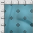thumbnail image 2 of oneOone Silk Tabby Teal Blue Fabric Moire Sewing Material Print Fabric By The Yard 42 Inch Wide-EA, 2 of 4
