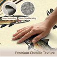 thumbnail image 6 of ODIKA Hooked Fishing Lake Trout Nautical Border Lure Novelty Vintage for Home Office, Gaming Room, Under Desk, Non-Slip Chair-Friendly, 6 of 7