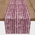thumbnail image 3 of Creative Products Watercolor Knit Pattern Burgundy 16x90 Poly Twill Table Runner, 3 of 3