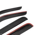 thumbnail image 4 of Ikon Motorsports Compatible with 08-14 Jeep Liberty Acrylic Window Vent Visor Deflector Rain Guard 4Pc Outside Mount 2008 2009 2010 2011, 4 of 7