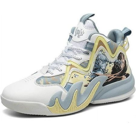 Men's Women's Basketball Shoes, Youth High Top Fashion Basketball Sneakers, Anti Slip Basketball Trainers, Sports Shoes for Mens Outdoor and Indoor