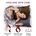 thumbnail image 4 of Mellanni Mulberry Silk Collection 19 Momme Dark Gray Silk Pillowcase, Gift Box, Queen, 4 of 8