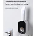 thumbnail image 3 of 2 pack Toothpaste Dispenser Wall Mounted for Bathroom Automatic Toothpaste Squeezer for Kids and Adult (Black), 3 of 5