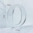 thumbnail image 2 of WOODOUNAI 4 Inch Designable Acrylic Letters Unfinished Acrylic Letter for Wall Decor Decorative Standing Letters Slices Sign Board Decoration for Craft Home Party Projects (O), 2 of 7