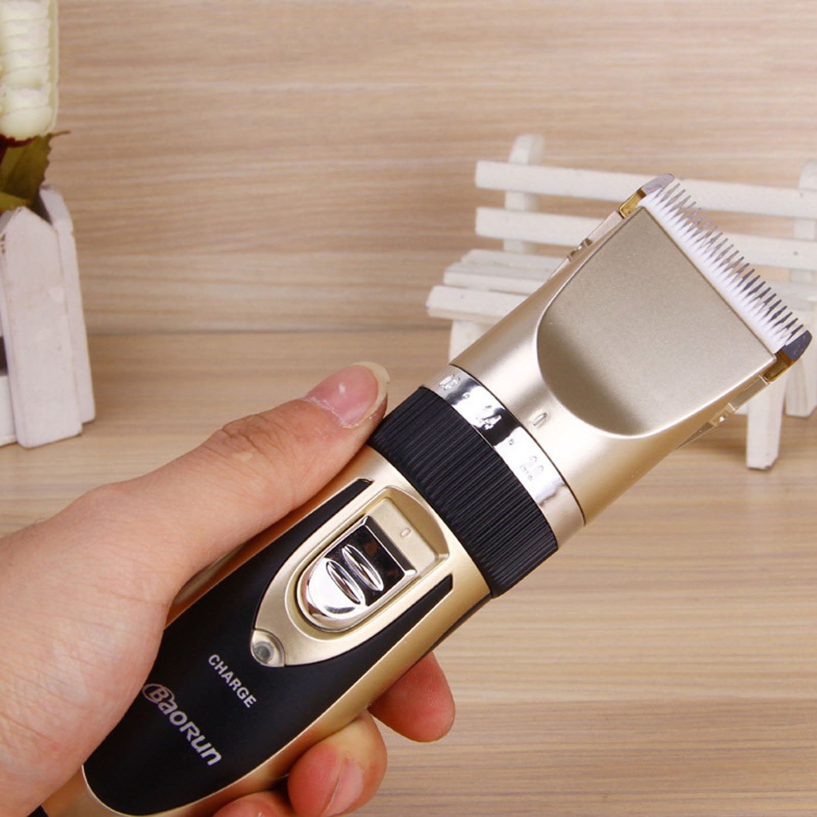 Fairnull Electric Hair Cutter Indicator Light Low Vibration ABS