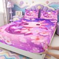 thumbnail image 4 of Manfei Pink-Blue Axolotl Bed Sheets,Aquatic Amphibian Print Full Size Sheets,4 Pieces,1 Flat Sheet,1 Fitted Sheet and 2 Pillowcases, 4 of 6