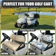 thumbnail image 5 of POLERO Blue Butterfly Daisy Print Golf Cart Seat Protector Easy to Install Ezgo Txt Front and Back Seat Cushion Cover for Golf Cart Decorations All Seasons, 5 of 8