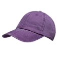 thumbnail image 2 of 2xGorra De Béisbol Con Sin Espalda Para Mujer, Gorra Con Moño Alto Desordenado, Color Morado, 2 of 8