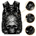 thumbnail image 3 of Lightweight Backpack Skull School Bag Travel Laptop Daypack for Men Women Casual Rucksack, 3 of 6