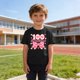 thumbnail image 5 of Camiseta de Manga Corta Linda para Niños Niñas Impresión Gráfica Escuela Temporada Casual Tee, Chicas Manga Corta Tops Ropa de Juego Suave Alternativa, 5 of 9