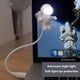 thumbnail image 5 of USB Night Light LED Astronauta Lectura Escritorio Mesa Espacio Decoración Iluminación, 5 of 6