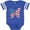 Football Blue and White, variant on Inktastic Patriotic Butterfly Girls Baby Bodysuit