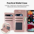 thumbnail image 2 of Bemz Pocket Clutch Wallet Case and Belt Holster Pouch for iPhone 14 Pro - Rose Gold, 2 of 9