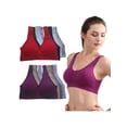 thumbnail image 2 of MarinaVida Women Seamless Comfort Padded Yoga Sports Stretch Bra Crop Top Vest Sleep Bra, 2 of 5