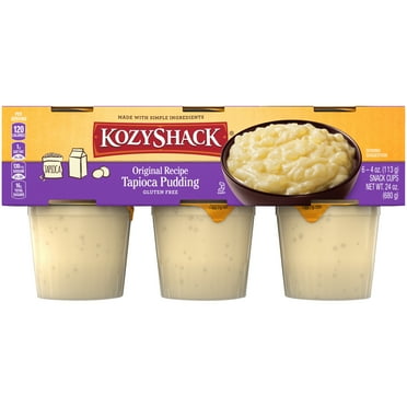 Kozy Shack Original Recipe Tapioca Pudding, 24 oz, 6 Count