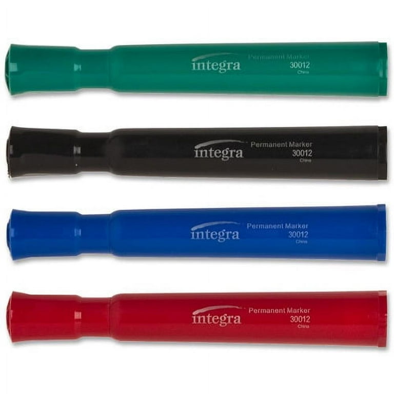 Integra Permanent Chisel Markers - Chisel Marker Point Style - Assorted - 4 / Set Integra Permanent Chisel Markers - Chisel Marker Point Style - Assorted - 4 / Set