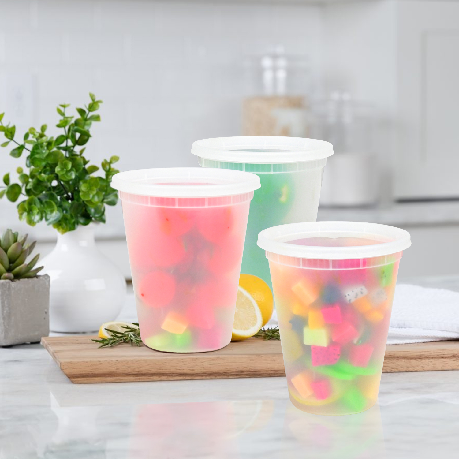 Tinana 32oz Food Storage Containers 24-Pack with Lids photo 5