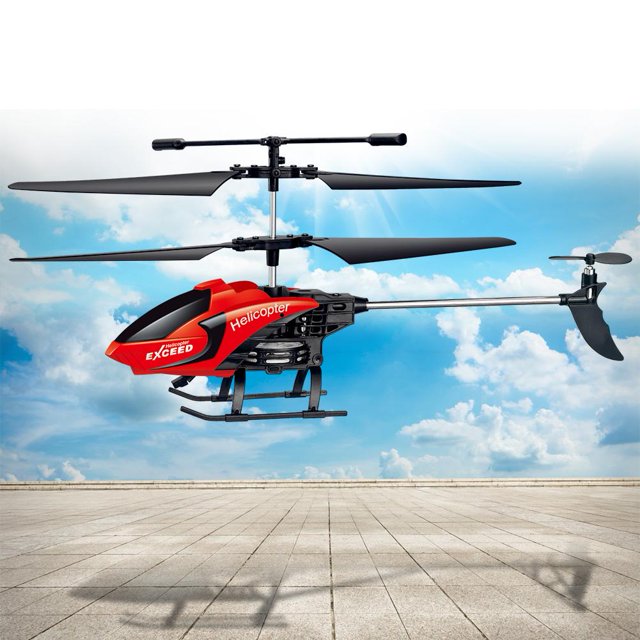 Helicóptero de Juguete, Helicoptero de Control Remoto para ni?os Aviones de Control Remoto inalámbrico RC Flying Toys para ni?os peque?os(Rojo) helicoptero de control Spptty Juguete modelo