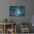 thumbnail image 4 of Luxe Metal Art 'Aurora Borealis In Norway Green' by Luxe Portfolio, Metal Wall Art, 36"x24", 4 of 9