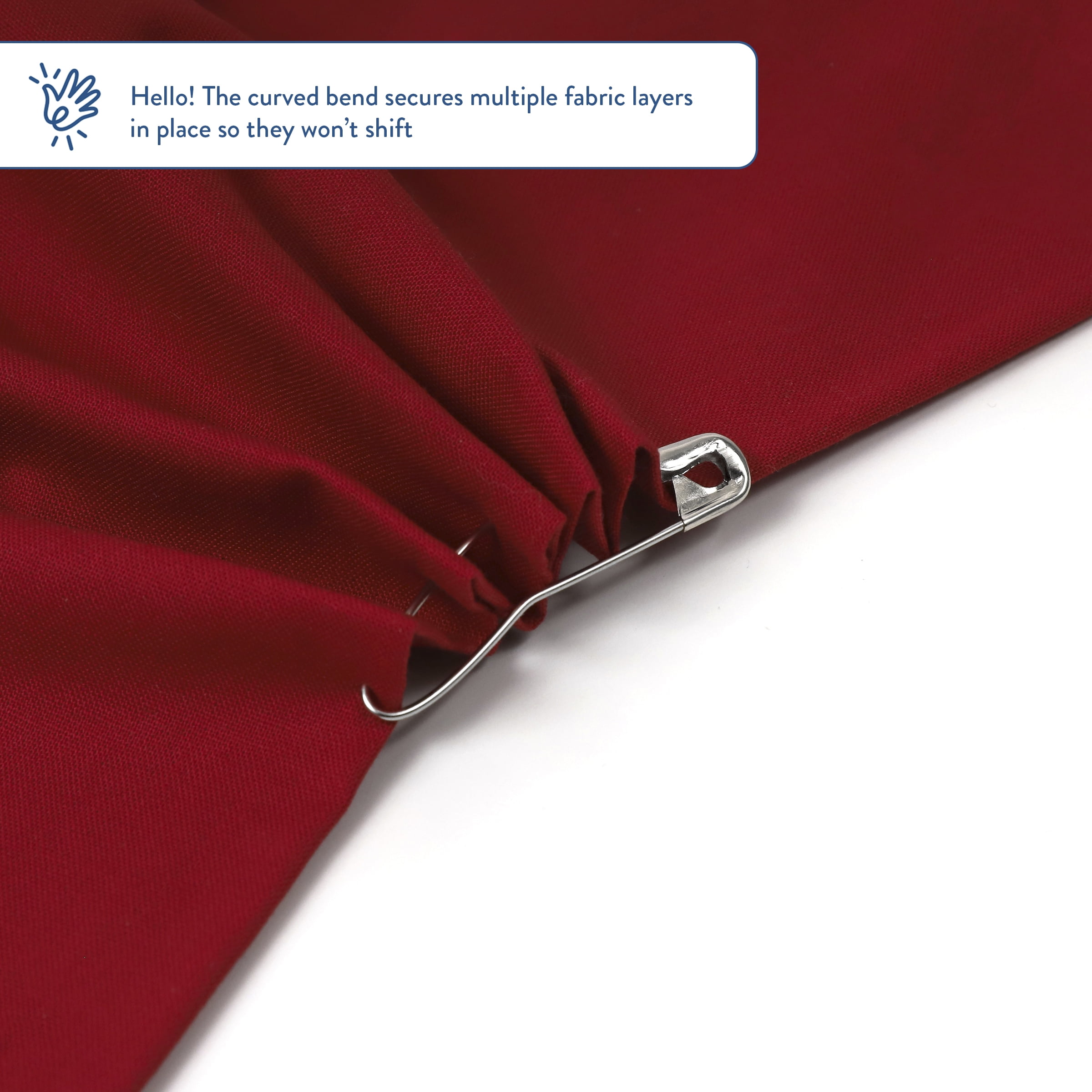 (3 pack) Hello Hobby Size 3 Coiless Curved Safety Pins (30 Count)