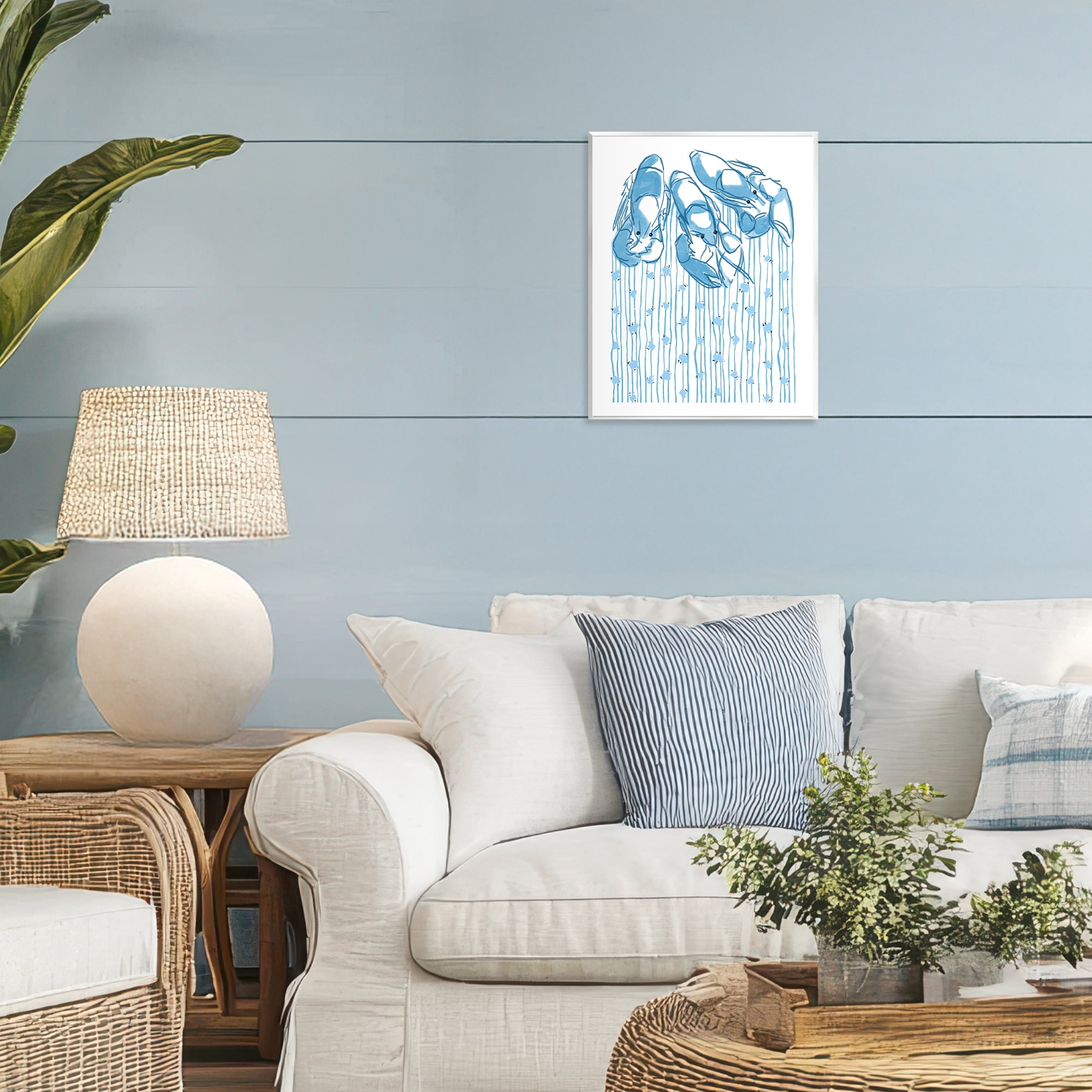Stupell Industries Lobster Trio with Strings Wall Plaque Art, design by Melissa Tilley