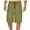 Army Green, variant on Zkozptok Men's Casual Shorts Elastic Waist Drawstring Baggy Shorts 3/4 Length Summer Knee Shorts with Pockets
