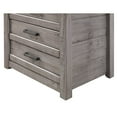 thumbnail image 3 of Camaflexi Rustic Nightstand 3-Drawer Night Stand Side Table & Organizer, Antique Gray, 3 of 11
