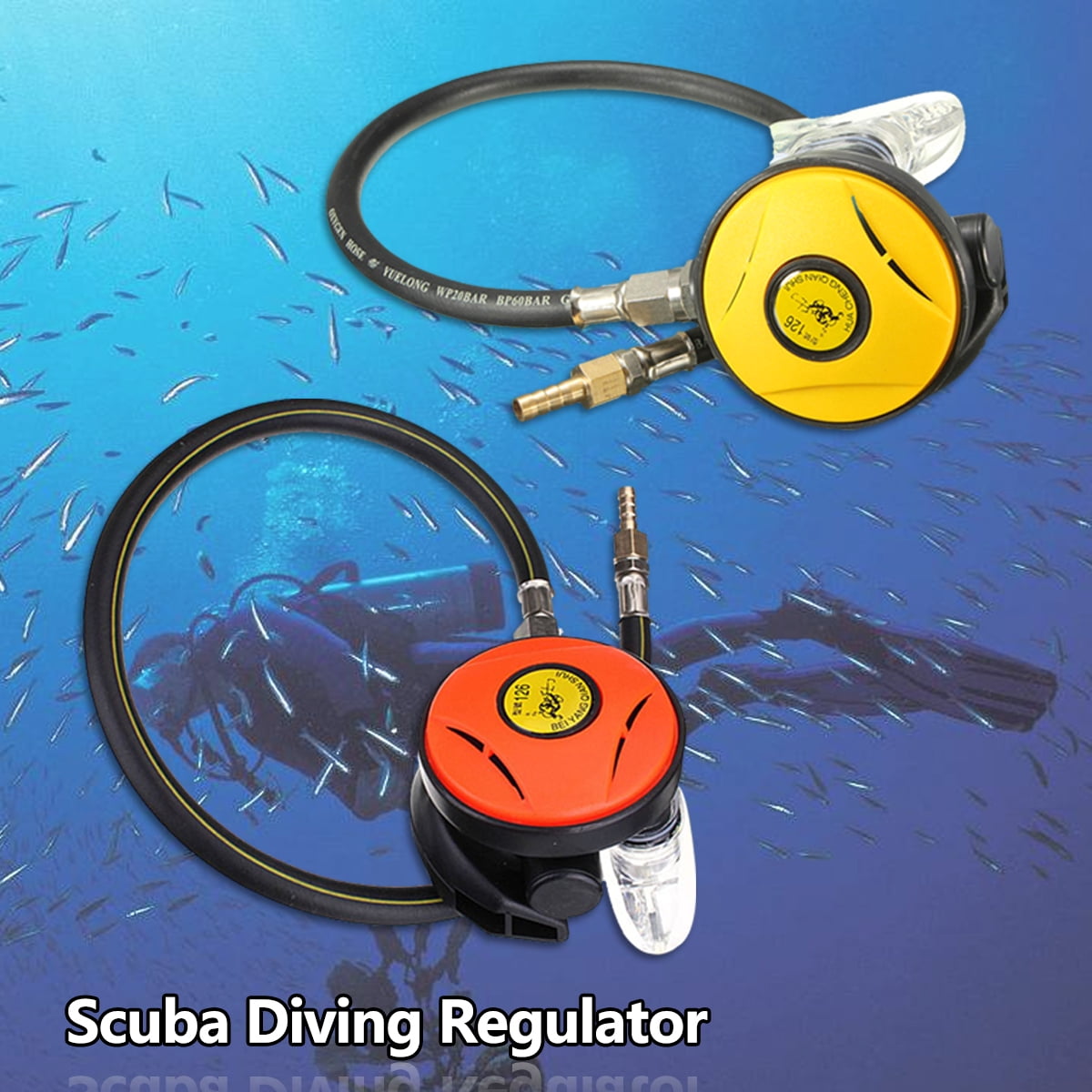145 PSI Explorer Scuba Diving Dive 2nd Stage Regulator Octopus Hookah Hose HPDMC 