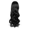thumbnail image 3 of WEIWEIGG 28 Inch Black Long Curly Wig, Synthetic Heat-resistant for Women, Easy to Wear & Maintain, Natural-looking, Ideal for Daily/Cosplay, 3 of 8
