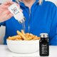 thumbnail image 1 of 2 Pack Salt and Pepper Shakers Set, Glass Salt Shaker with Stainless Steel Lid, Modern and Cute Farmhouse Salt and Pepper Set (Black and White), 1 of 4