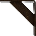 thumbnail image 4 of Ekena Millwork 2"W x 8"D x 8"H Traditional Steel Bracket, Antiqued Brass, 4 of 13